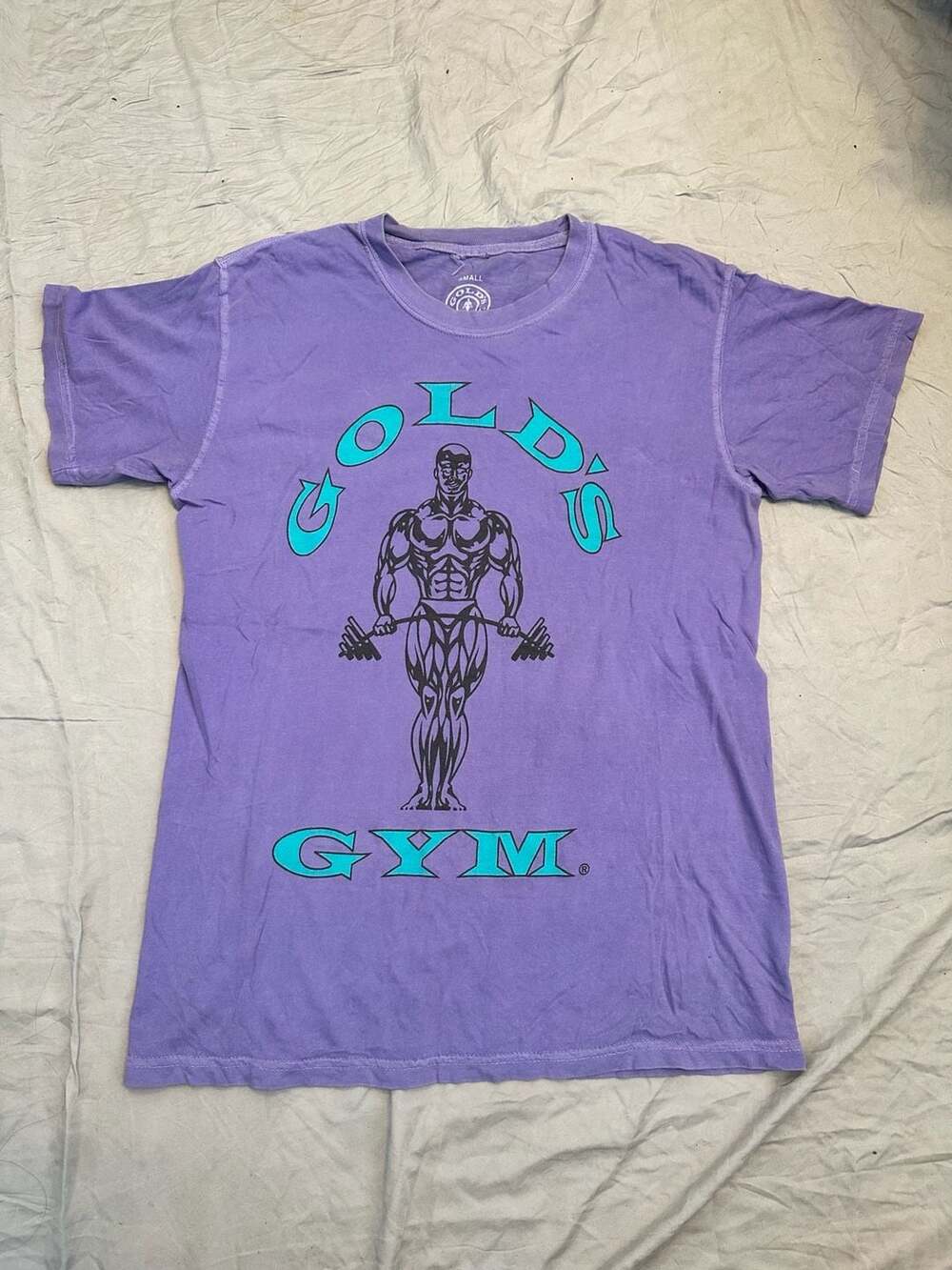 Gold's Gym Graphic T-Shirt Purple Size Small